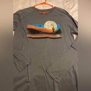 men’s rock&roll denim longsleeve shirt